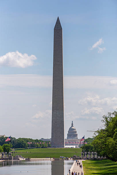 istock Washington monument, reflecting pool and US Capitol building in summer 2235838063