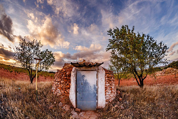 Rural Refuge at Sunset in Alhambra. in Alhambra, Castile-La Mancha, Spain