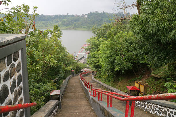 istock Scenic Staircase Leading to Lake and Bridge 2235848037