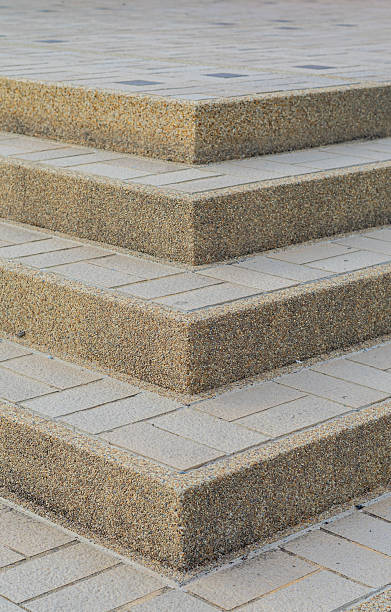 istock Concrete stairs leading up to the office building 2235848894
