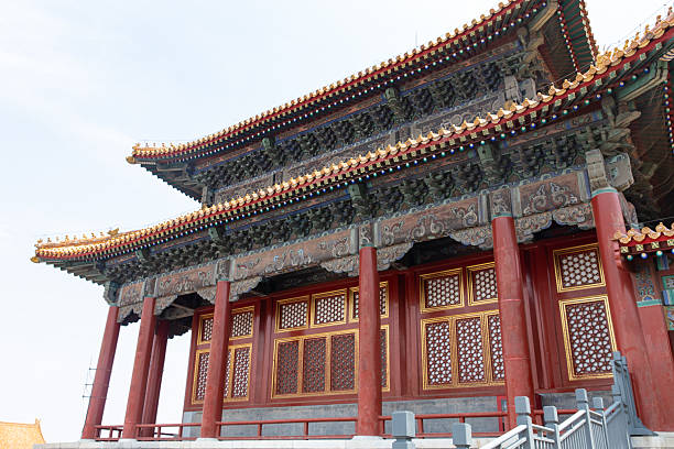 istock wing tower of Meridian gate, Forbidden City 2235853614