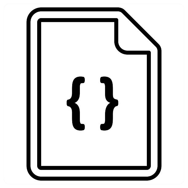 programming and code icon concept This is beautiful handcrafted pixel perfect duo line black and red Files icon source code stock illustrations
