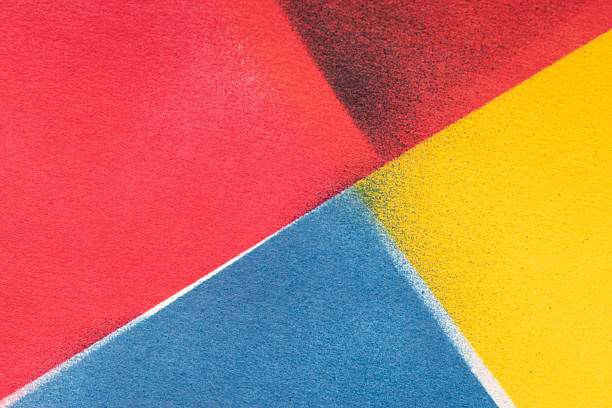 Close up painted letter N on a concrete wall texture