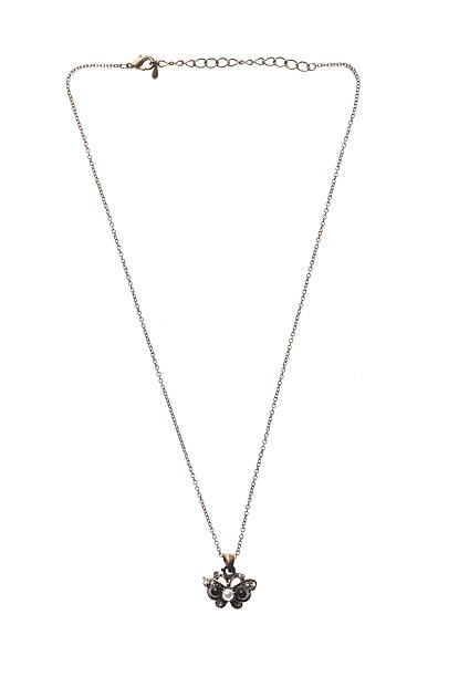 istock Vintage pendant on a chain isolated on white background 2235869054