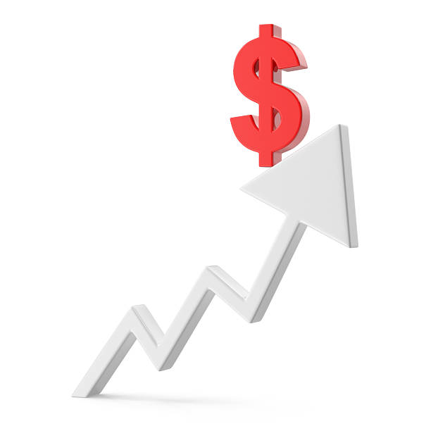 Financial growth and investment success concept