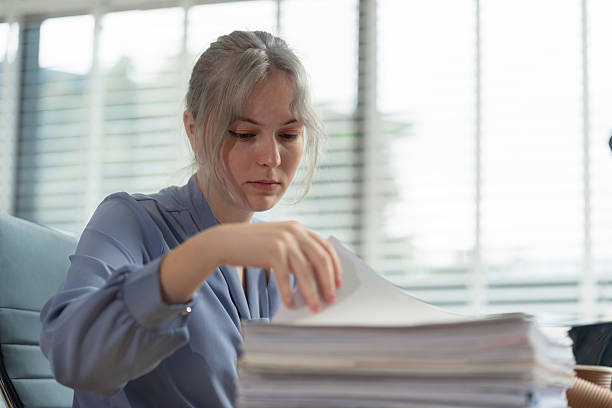 istock Business woman are under stress from working for poor work, failed work. 2235875320