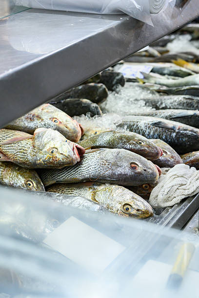 istock Display of fresh fish on ice 2235880344