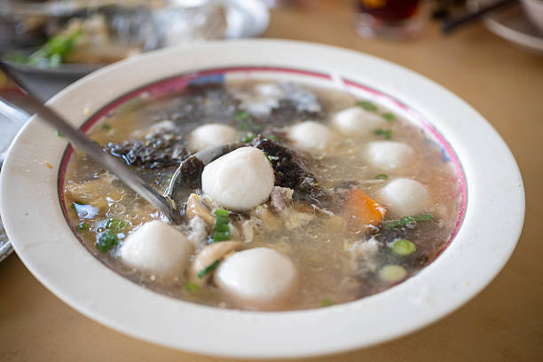 istock Traditional Fish Ball Dish Served with Flavorful Sauce 2235882446