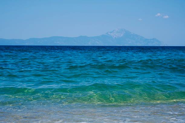 Mount Athos view from Sithonia