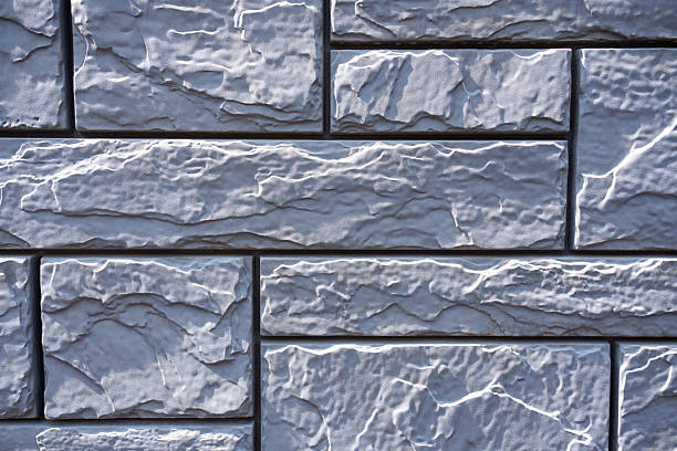 Decorative Textured Stone Wall with Natural Roughness