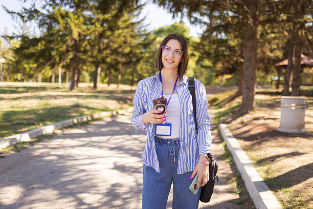istock Woman Walking in Park After Work 2235901638