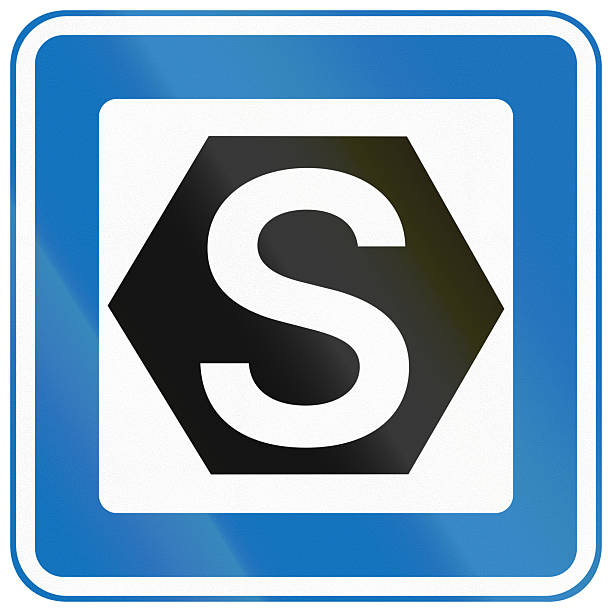 istock Danish service road sign - Copenhagen s-train station 2235907305