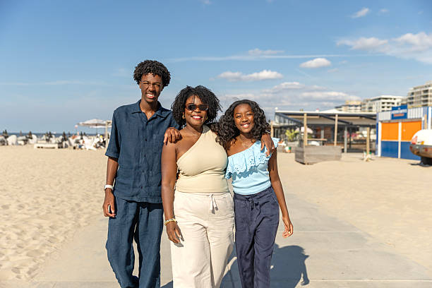 istock A beautiful diverse family on the beach 2235907978