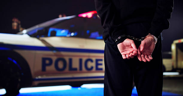 Older Man In Handcuffs Caught