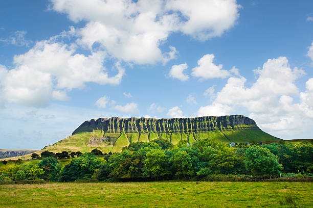 istock IRISH LANDSCAPE WITH THE BEN BULBEN MOUNTAIN CALLED TABLE MOUNTAIN for its particular shape (County of Sligo - Ireland) 2235911516