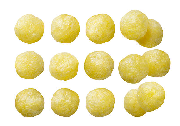 istock Set of corn balls cut out on a white. 2235912721