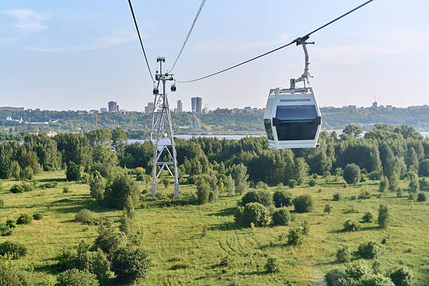 istock Nizhny Novgorod cableway gliding over verdant landscape 2235914274