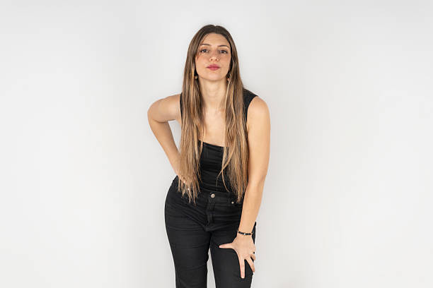 istock A beautiful young woman in a cool and confident pose 2235915048
