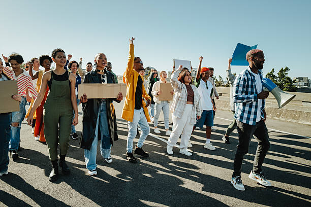 istock Activists rally for environmental rights and climate equity 2235918204