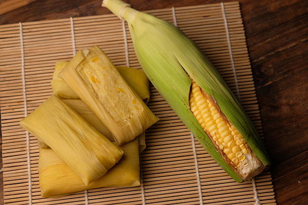 istock Lepet Jagung. Corn lepet is a typical Indonesian snack made from sweet corn. 2235921222