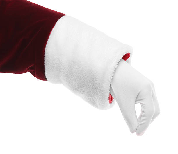 istock Santa Claus holding something on white background, closeup 2235924957