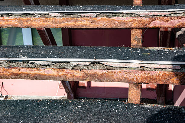 istock Old Porch Steps Damaged by Rain and Cold 2235930371