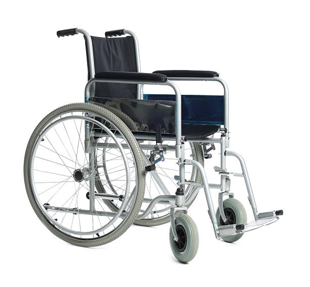 istock New modern empty wheelchair isolated on white 2235933643