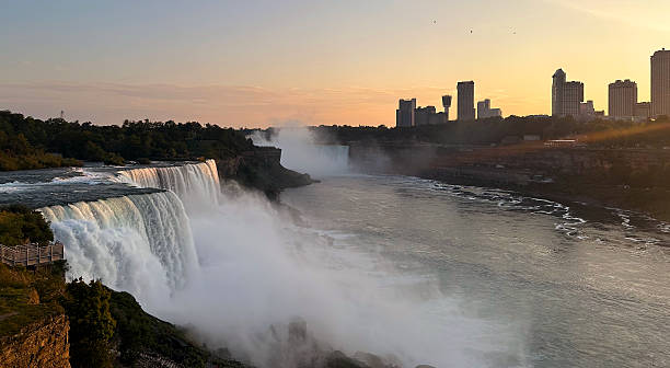 istock Orange Glow Over the Falls 2235940524
