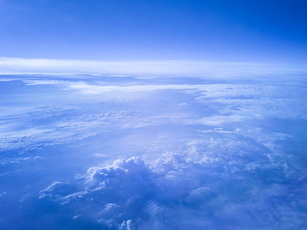 istock Blue sky and cloud background material, view from an airplane 2235943034