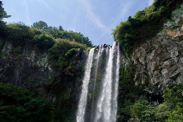 istock Upper Cliff of Jeongbang Falls 2235943039