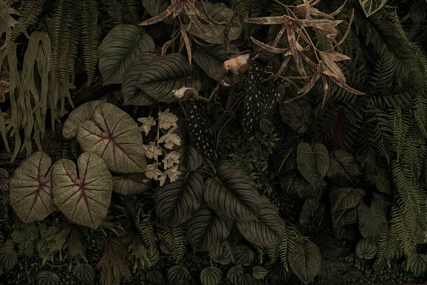 istock Green tropical natural leaves background image 2235947622