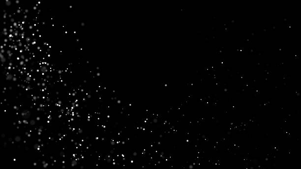 istock 3D abstract digital technology animated blue light particles on black background. 2235949387