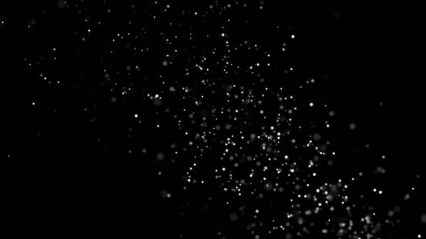 istock 3D abstract digital technology animated blue light particles on black background. 2235949417