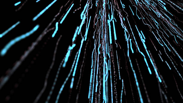 istock Animated 3d render of glow abstract particles in defocus. 2235949767