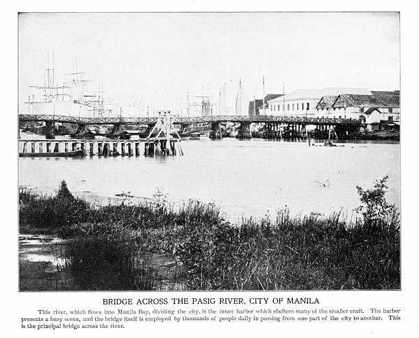 istock Pasig River Bridge, Manilla, Philippines, Spanish-American War, 19th Century World History 2235955136