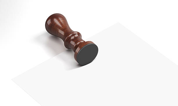 istock Wooden Rubber Stamp Mockup 2235955541