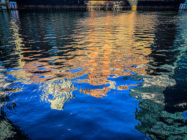 The Chicago Skyline Reflected in the Chicago River