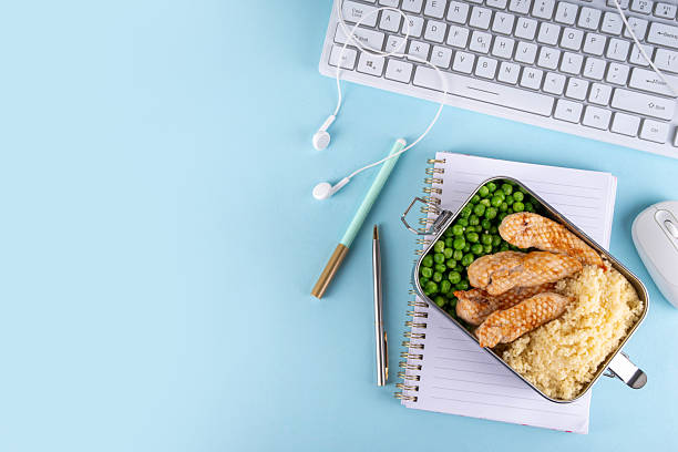 istock Packed homemade lunch for office, balanced healthy brunch 2235957968