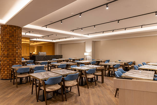 istock Interior of a large modern hotel restaurant 2235968062