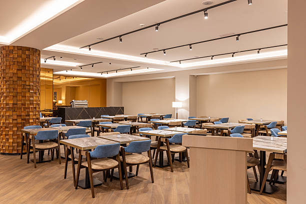 istock Interior of a large modern hotel restaurant 2235968150