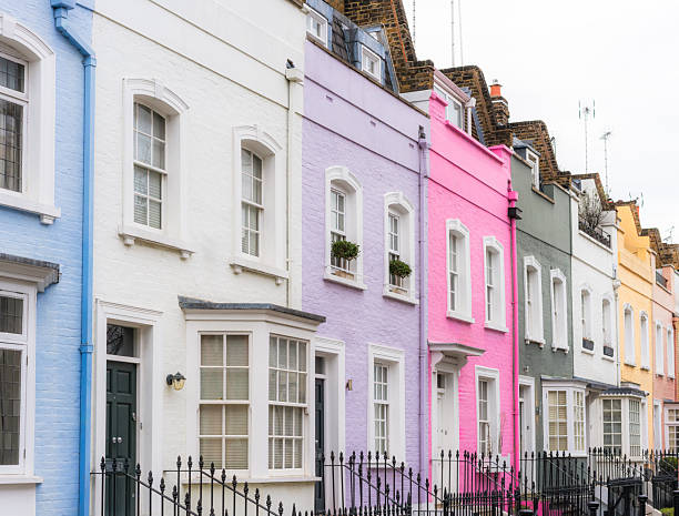 istock Pastel painted houses in London 2235973393