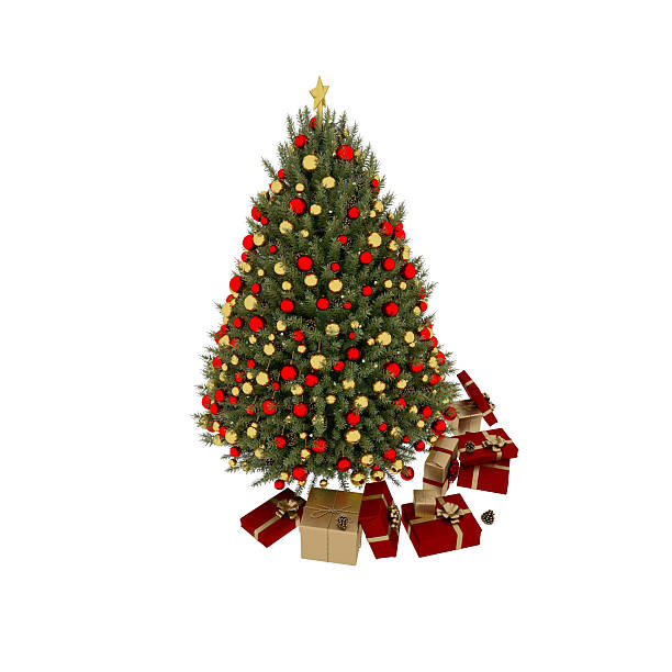 istock Christmas decor and Gift Boxes on white background 2235976273