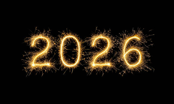 istock New Year 2026 Fireworks on Black 2235979105