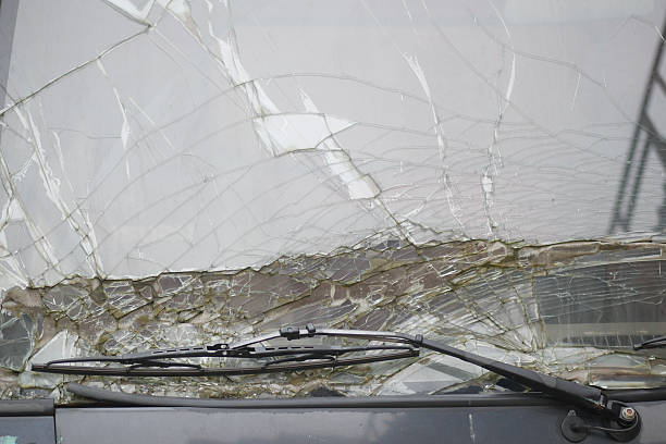 istock Windshield damage on a bus during a stormy weather event 2235983911