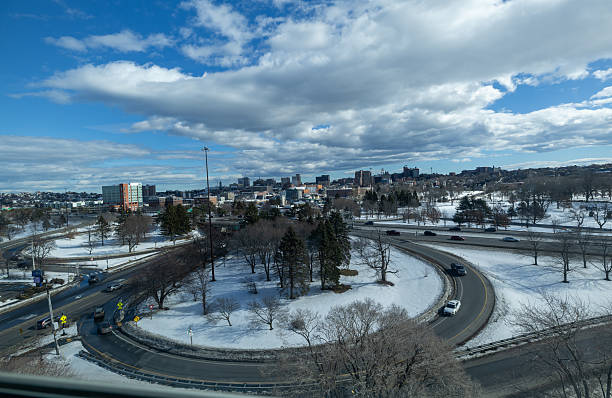 istock Winter Cityscape with Snow 2235989127