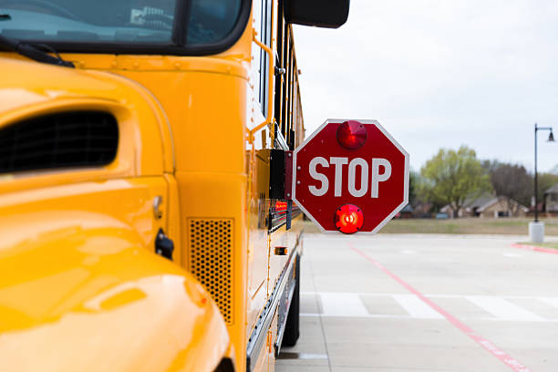 istock School Bus Stop Sign, Safety, Back to School 2235989135