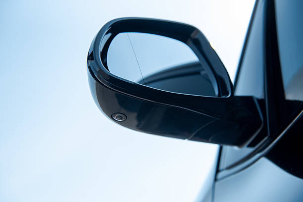 istock Car side view mirror with built in camera in the bottom 2235991534