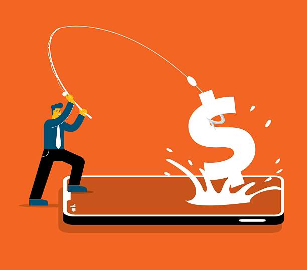 istock Businessman earning money with Network - mobile phone 2236002216