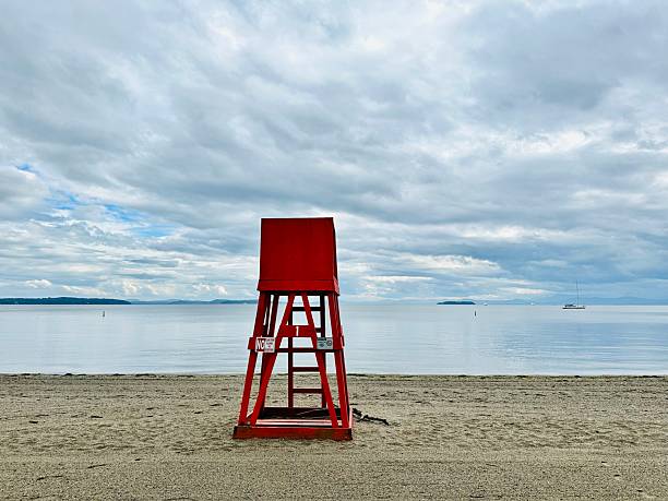 istock Life guard chair, Burlington, VT 2236005842