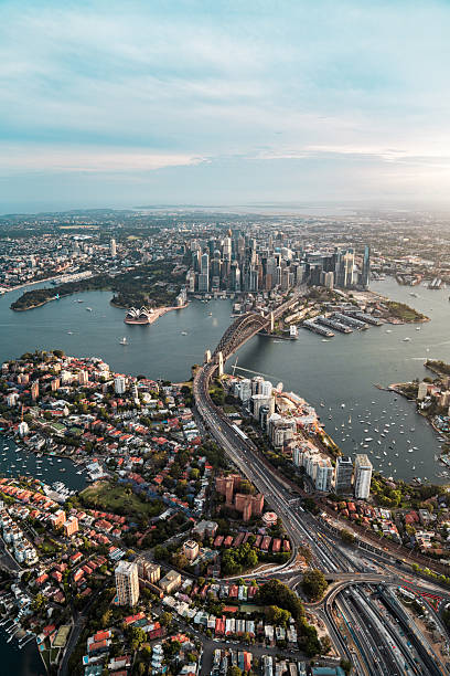istock Aerial View Sydney Harbor Bridge Connects North Shore CBD Waterfront 2236006139